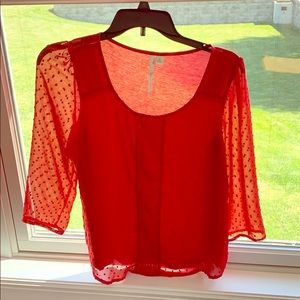Lauren Conrad blouse, red